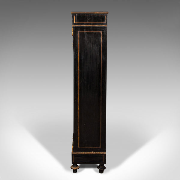 Tall Antique Vitrine Cabinet, English, Display Case, Bookcase, Regency, C.1830