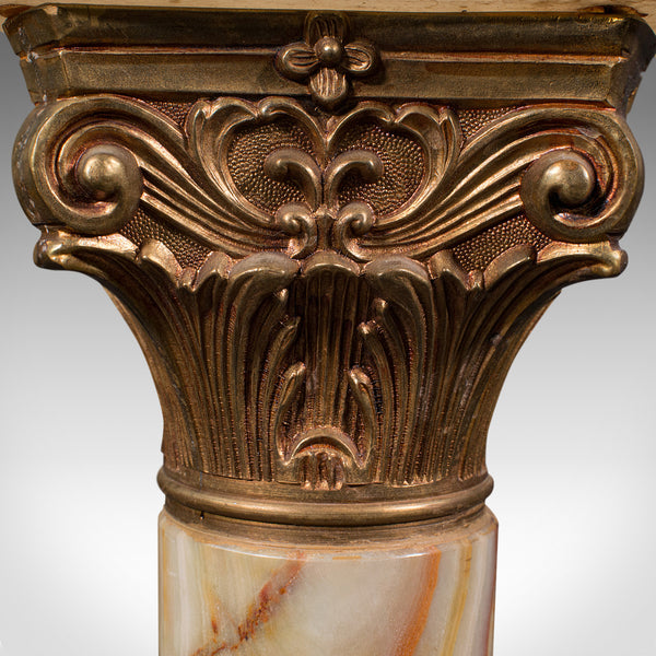 Vintage Decorative Jardiniere Stand, Italian, Onyx, Planter, Pedestal, C.1950