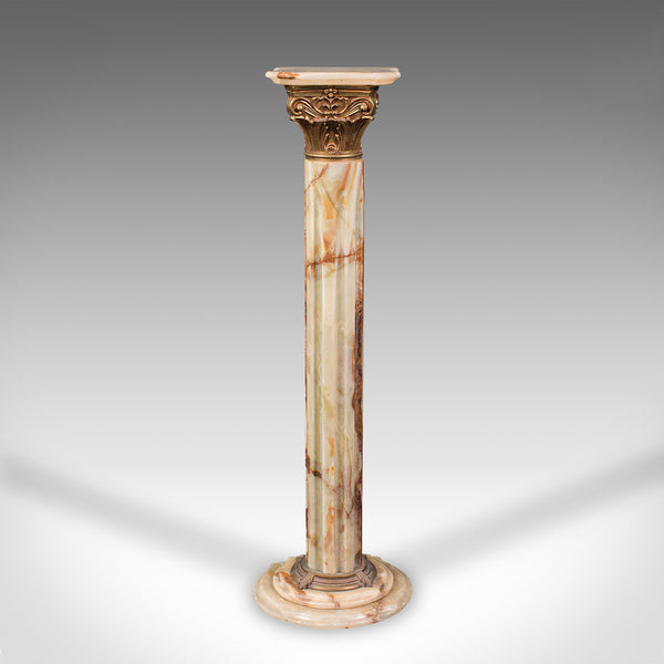 Vintage Decorative Jardiniere Stand, Italian, Onyx, Planter, Pedestal, C.1950