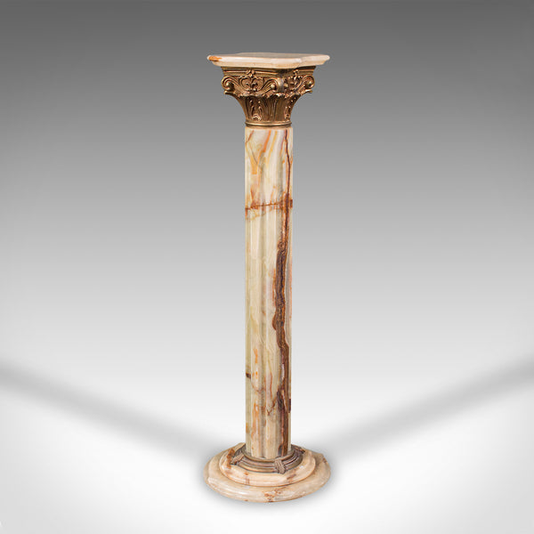 Vintage Decorative Jardiniere Stand, Italian, Onyx, Planter, Pedestal, C.1950