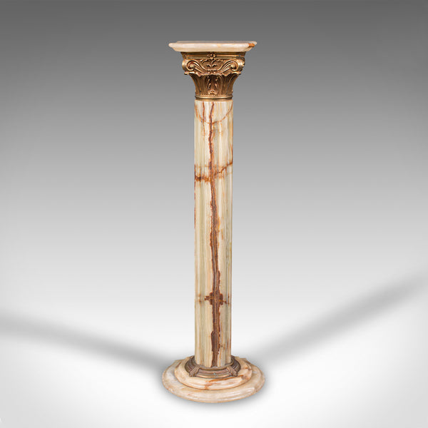 Vintage Decorative Jardiniere Stand, Italian, Onyx, Planter, Pedestal, C.1950