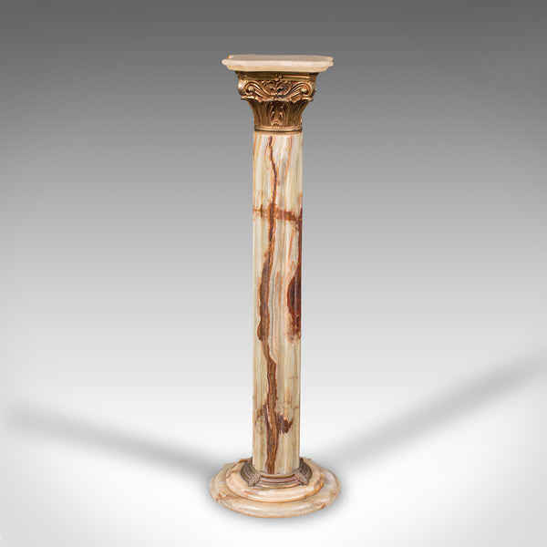 Vintage Decorative Jardiniere Stand, Italian, Onyx, Planter, Pedestal, C.1950