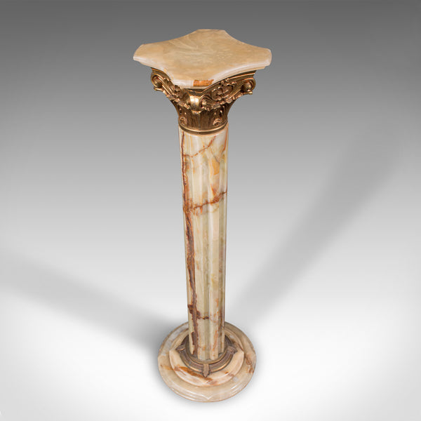 Vintage Decorative Jardiniere Stand, Italian, Onyx, Planter, Pedestal, C.1950