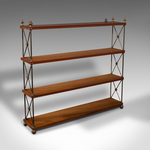 Antique Bookshelf, English, Wall Shelf, Hall Stand, Regency Revival, Victorian