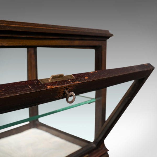 Antique Display Case, English, Bijouterie Table, Showcase, Edwardian, Circa 1910