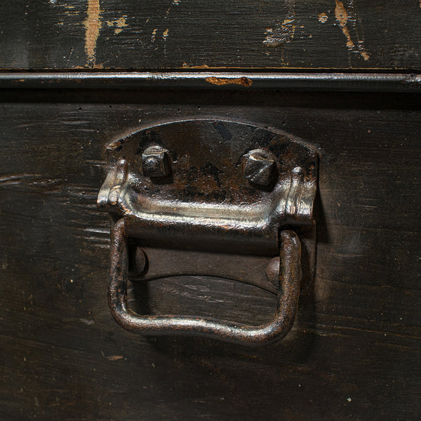 Antique Shipwright's Chest, English, Pine, Maritime, Tool Trunk, Victorian, 1900