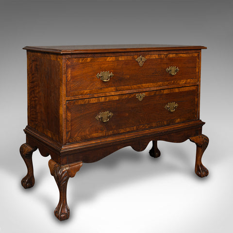 Antique Chest On Stand, English, Lowboy, Chest of Drawers, Victorian, Circa 1870