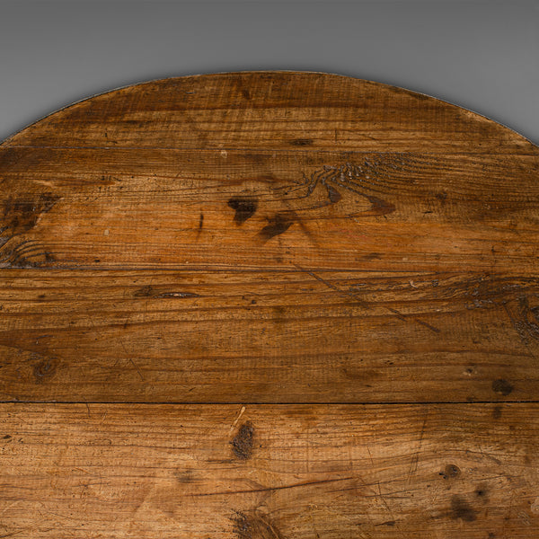 Large Antique Fireside Log Bin, English, Oak, Coffee Table, Victorian, C.1850