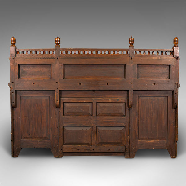 Large Antique Grand Sideboard, Scottish, Oak, Buffet Cabinet, Victorian, C.1860