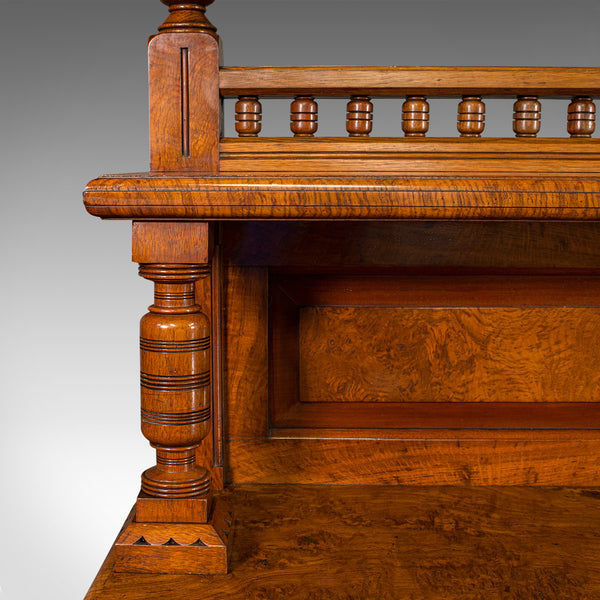 Large Antique Grand Sideboard, Scottish, Oak, Buffet Cabinet, Victorian, C.1860