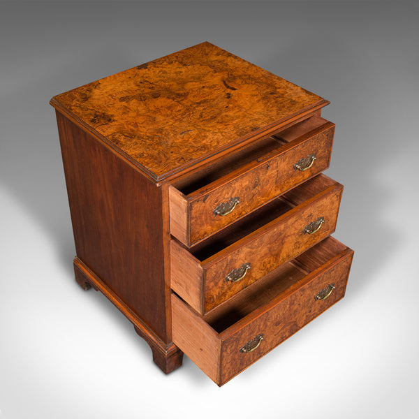 Pair Of Antique Chest of Drawers, Walnut, Bedside Cabinet, Nightstand, Victorian