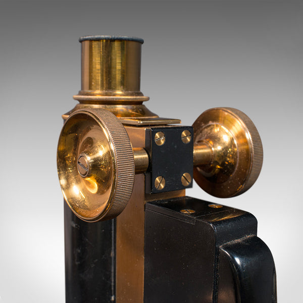 Antique Cased Microscope, English, Scientific Instrument, Watson of London, 1920