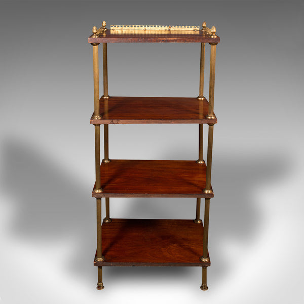 Antique Etagere, French, 4 Tier Whatnot, Empire Style, Stand, Victorian, C.1900