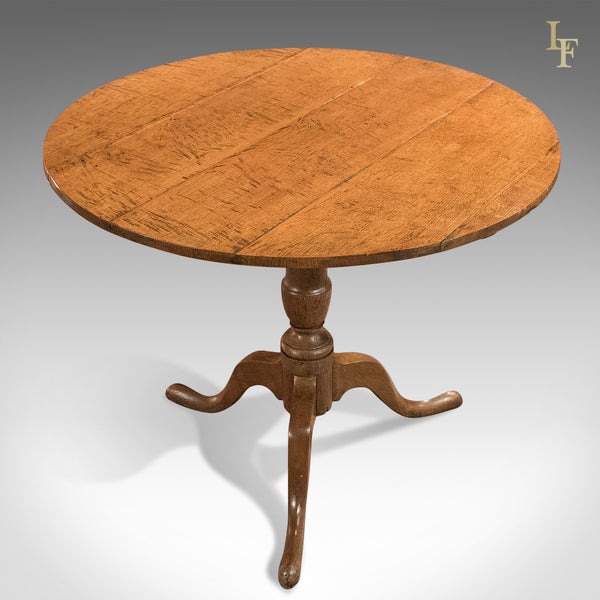 Antique Tilt Top Table, Georgian Oak c.1750 - London Fine Antiques