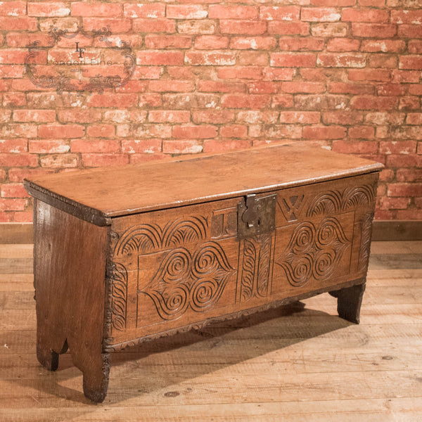 Cromwellian Six Plank Chest, mid C17th - London Fine Antiques