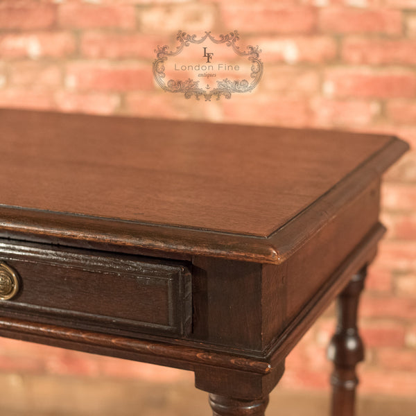 Victorian Oak Writing Table, c.1870 - London Fine Antiques