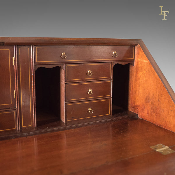 Georgian Antique Bureau, English 18th Century Mahogany Desk c.1780 - London Fine Antiques