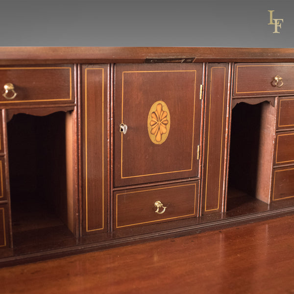 Georgian Antique Bureau, English 18th Century Mahogany Desk c.1780 - London Fine Antiques