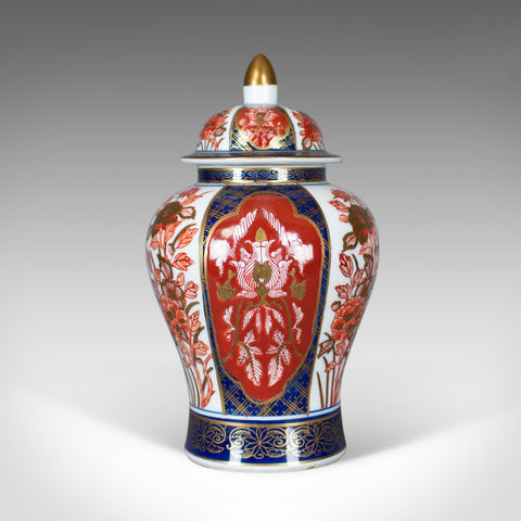 20th Century Poreclain Decorative Baluster Spice Jars - A Pair