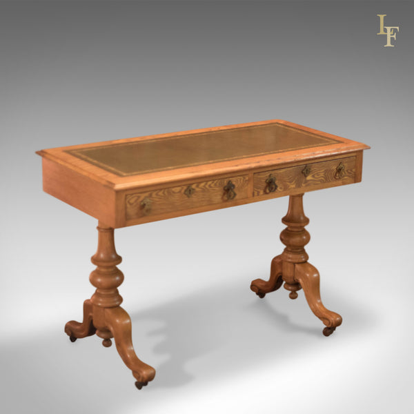 Victorian Ash Writing Table, c.1870 - London Fine Antiques