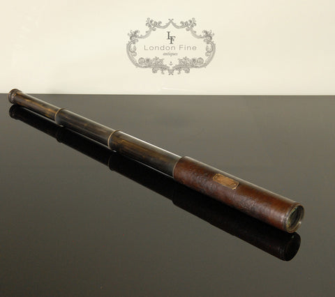 Antique Lord Bury 3 Draw Telescope by J H Steward London, Victorian c.1870 - London Fine Antiques