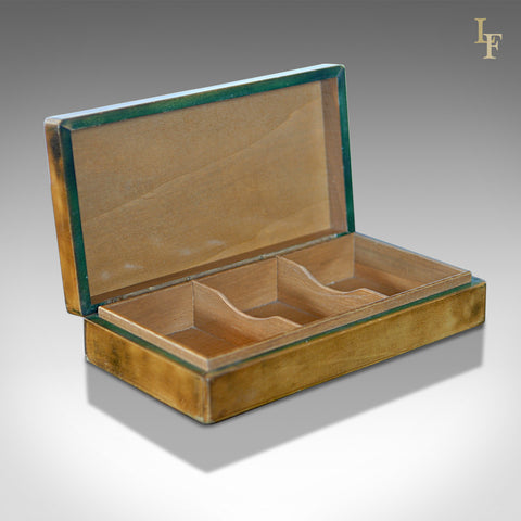 Mid Century Leather Card Box, Liberty of London - London Fine Antiques