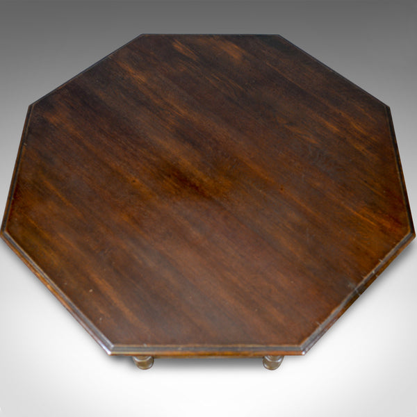 Large, Vintage Coffee Table, English, Oak, Octagonal, Low, 20th Century - London Fine Antiques