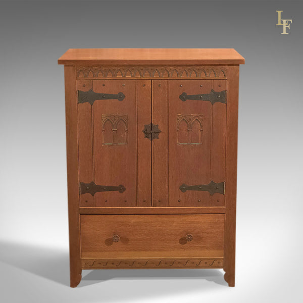 Mid-Century Arts & Crafts Oak Cabinet - London Fine Antiques