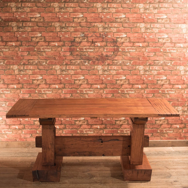 Mid Century Rustic Jarul Wood Kitchen Table - London Fine Antiques