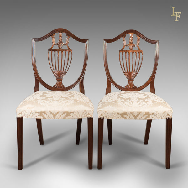 Pair of Side Chairs, Late 20th Century, Harrods After Hepplewhite - London Fine Antiques