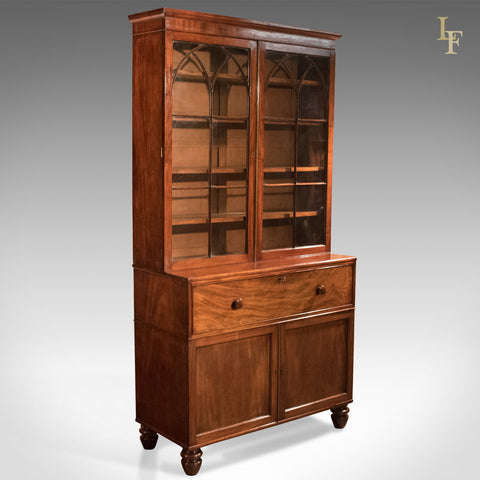 Antique Secretaire Bookcase, Late Georgian c.1790 - London Fine Antiques