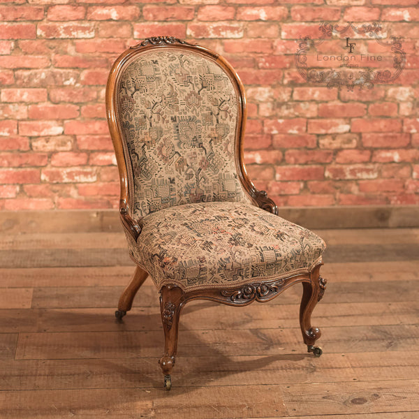 Regency Antique Chair, English Walnut c1820 - London Fine Antiques