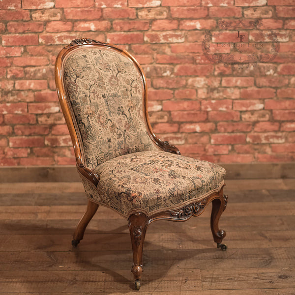 Regency Antique Chair, English Walnut c1820 - London Fine Antiques