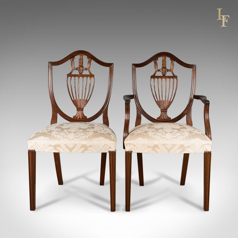 Set of 6 Dining Chairs, Late 20th Century, Retailed by Harrods of London - London Fine Antiques