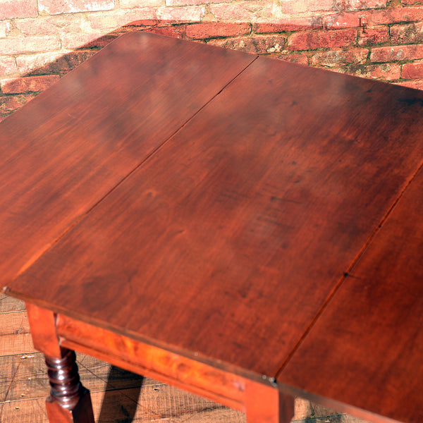 Victorian Mahogany Drop Leaf Dining Table - London Fine Antiques
