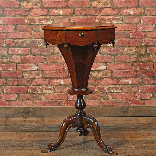 Victorian Trumpet Work Table, c.1850 - London Fine Antiques