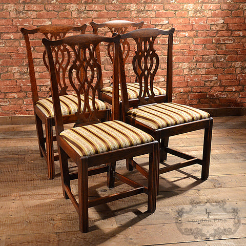 Georgian 4 x Dining Chairs - London Fine Antiques