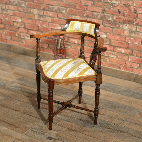 Edwardian Corner Chair - London Fine Antiques